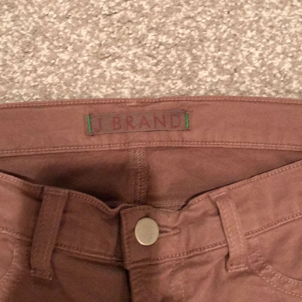 J Brand luxe twill skinny jeans in truffle - Picture 5 of 8